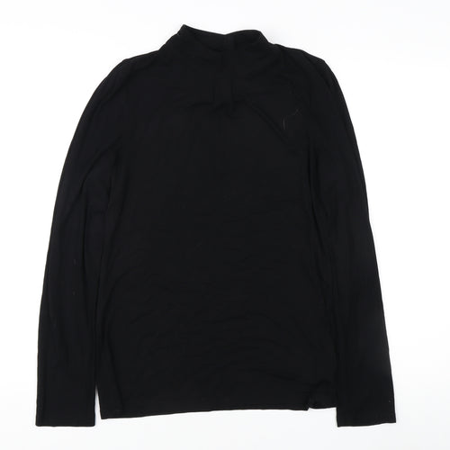 Oasis Women's Black Long Sleeve Top, Size L