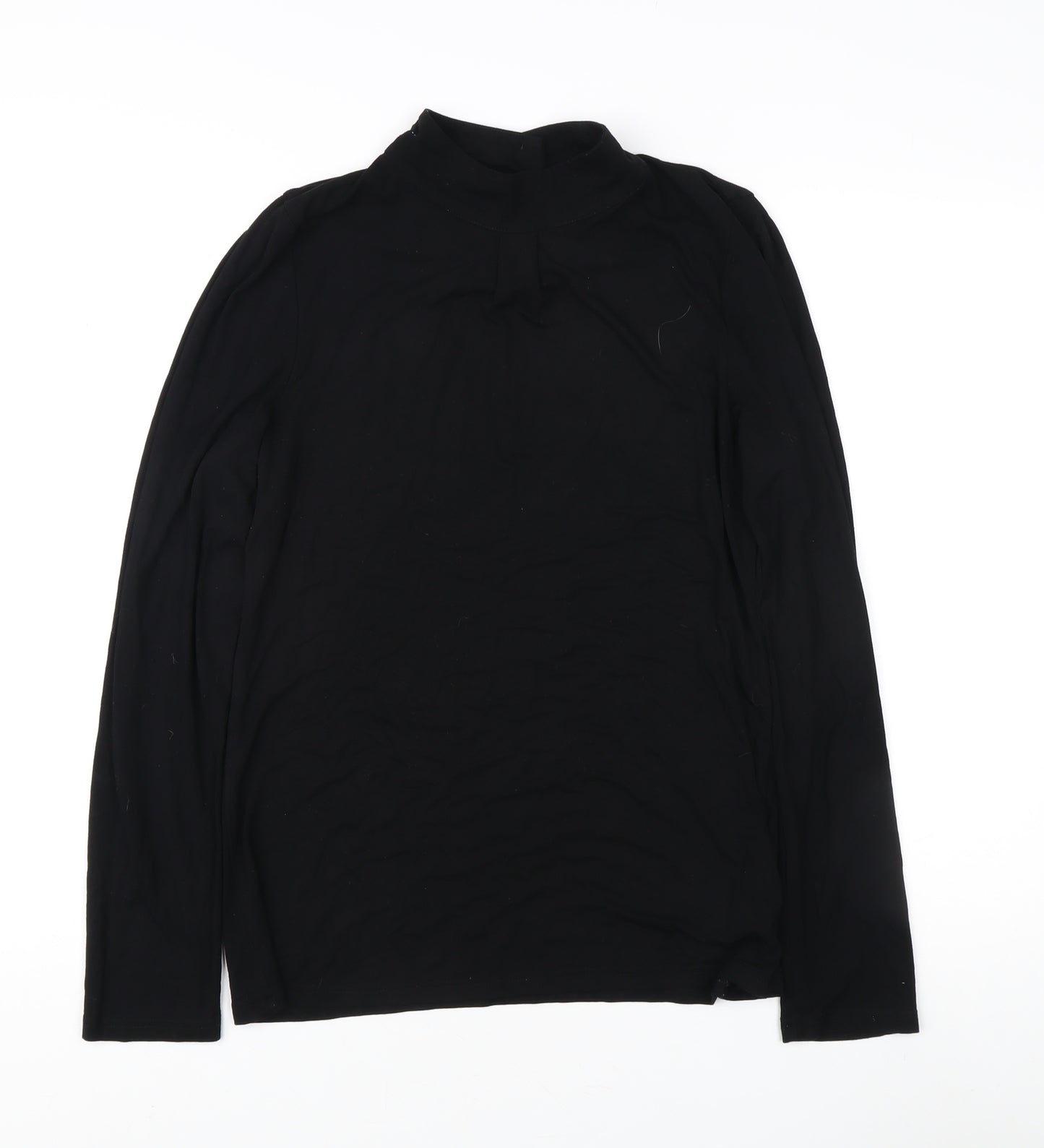Oasis Women's Black Long Sleeve Top, Size L