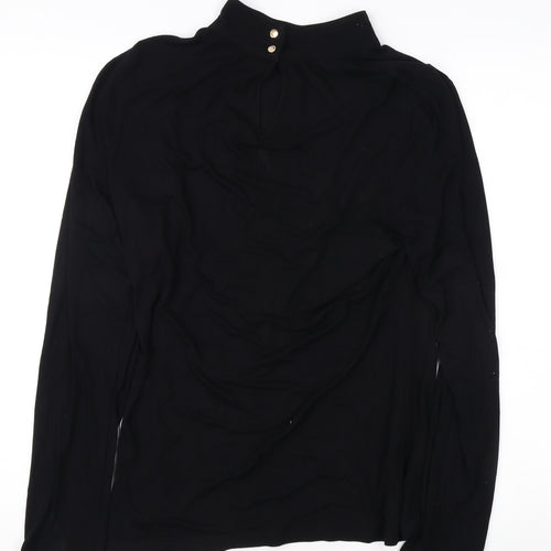 Oasis Women's Black Long Sleeve Top, Size L
