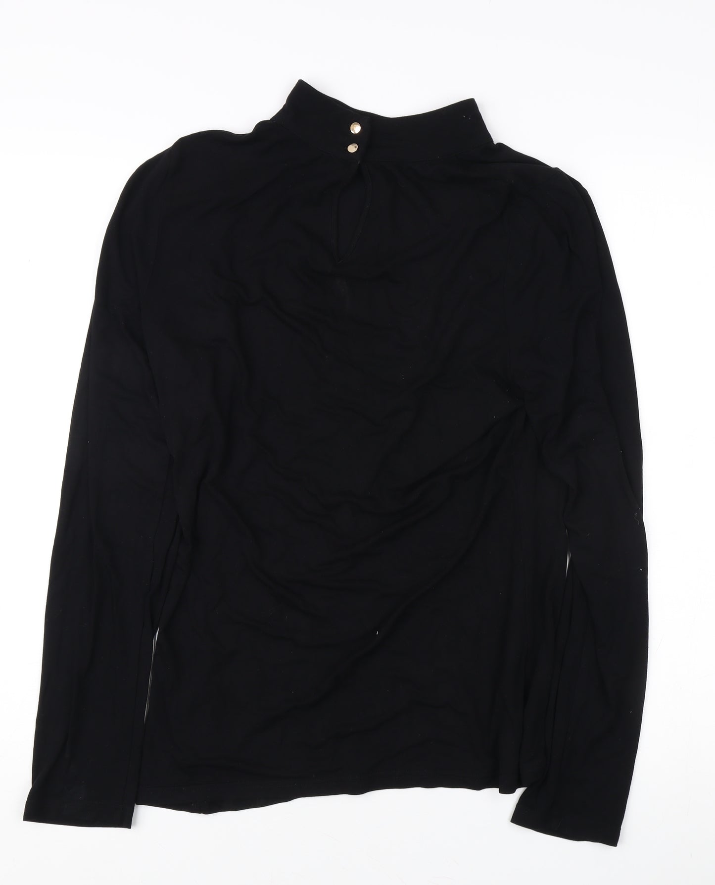 Oasis Women's Black Long Sleeve Top, Size L