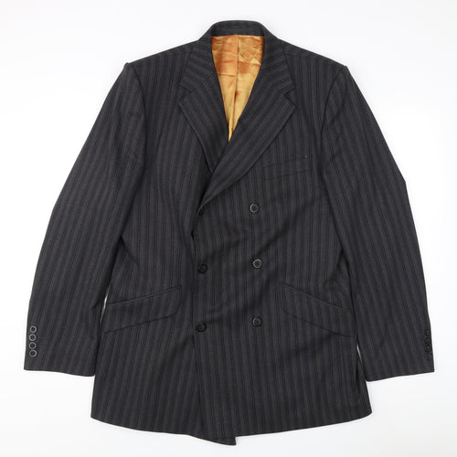 Carnaby Classics Men's Black Striped Blazer 42R