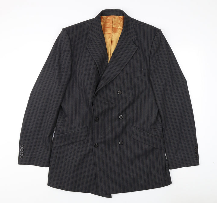 Carnaby Classics Men's Black Striped Blazer 42R