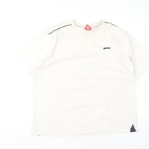 Slazenger Men's White 2XL Short Sleeve T-Shirt