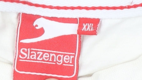 Slazenger Men's White 2XL Short Sleeve T-Shirt