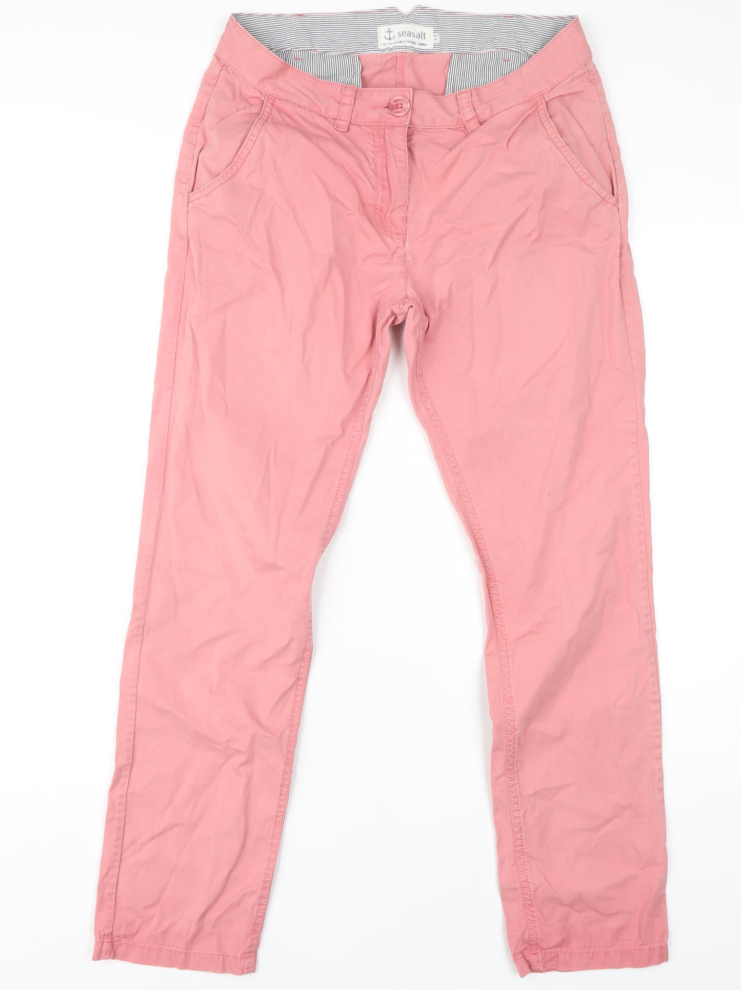 Seasalt Women's Pink Chino Trousers Size 12