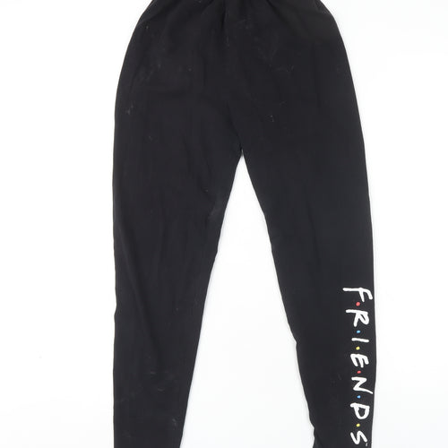 F.R.I.E.N.D.S Women's Black Ankle Leggings Size 12-14