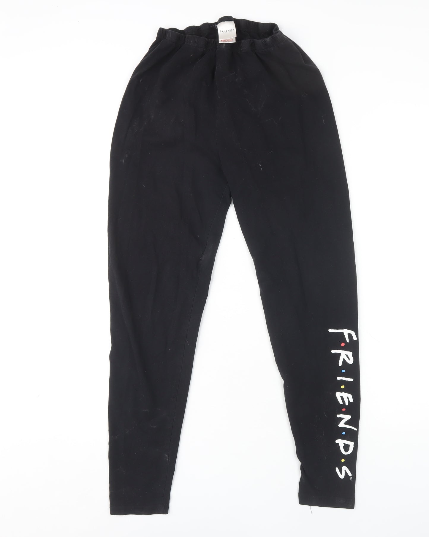 F.R.I.E.N.D.S Women's Black Ankle Leggings Size 12-14