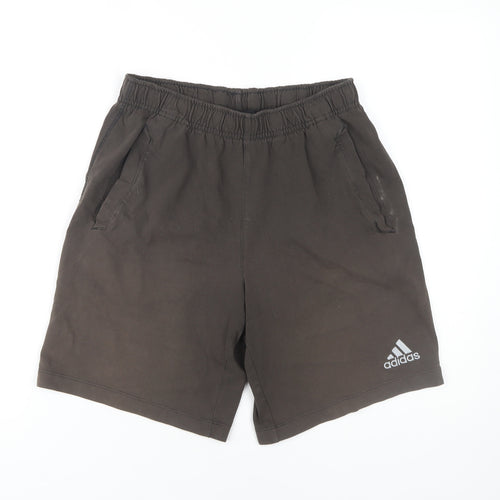 Adidas Men's Black Sweat Shorts S - Casual, Comfort Fit