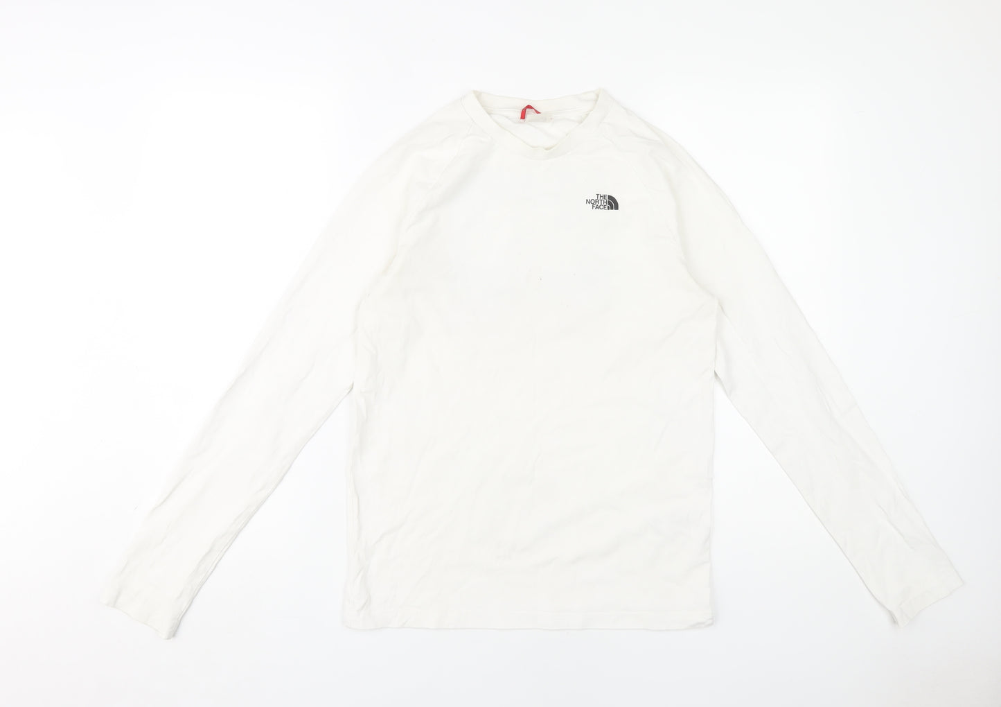 The North Face Boys White XL Long Sleeve Logo T-Shirt
