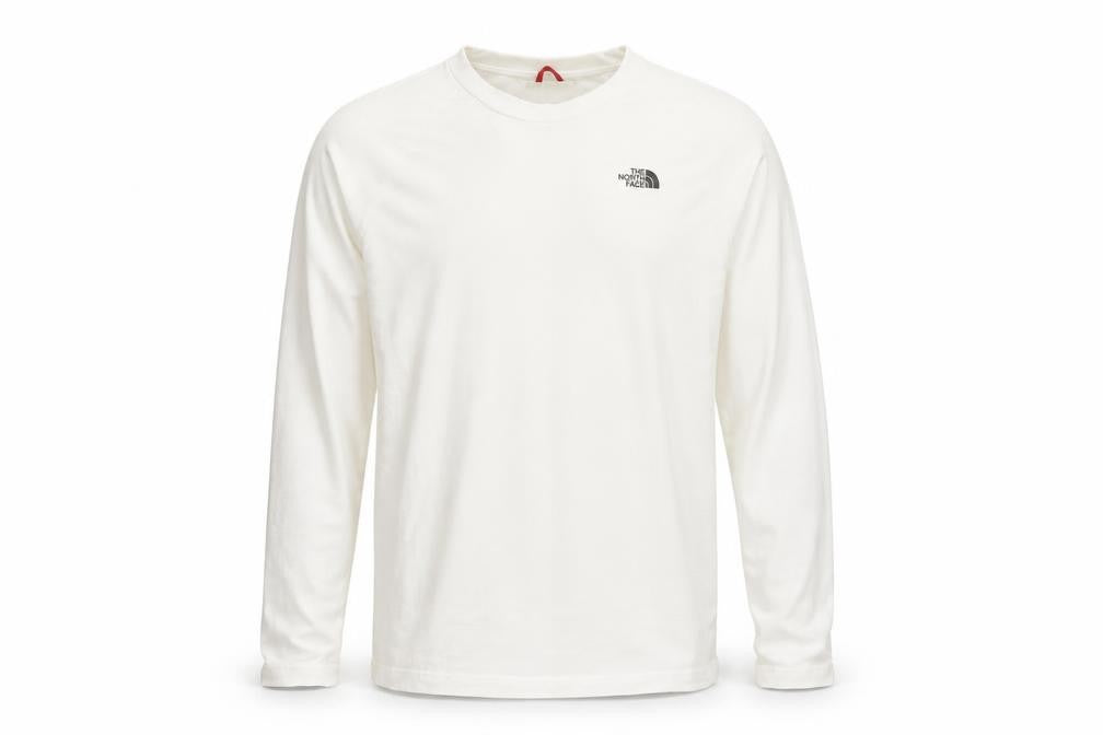 The North Face Boys White XL Long Sleeve Logo T-Shirt