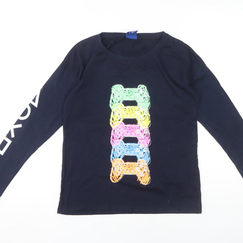 Fashion UK Boys Blue PlayStation Long Sleeve T-Shirt 14 Years
