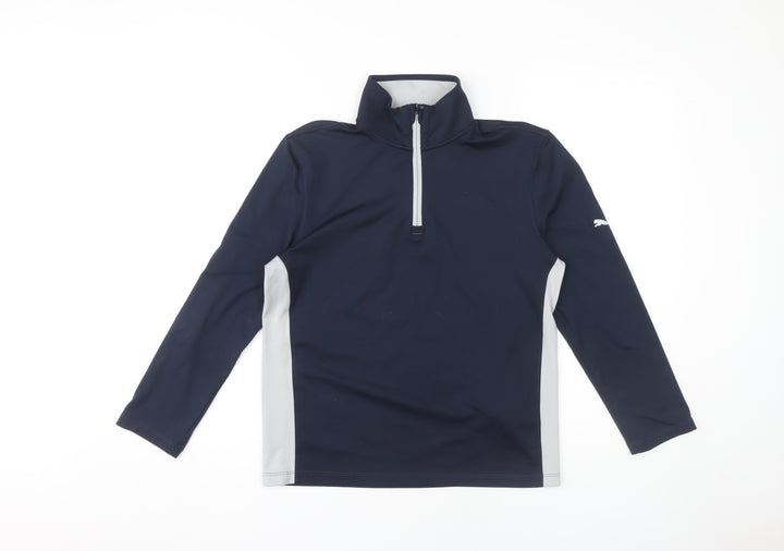 Puma Boys Blue 1/4 Zip Sweatshirt 11-12 Years