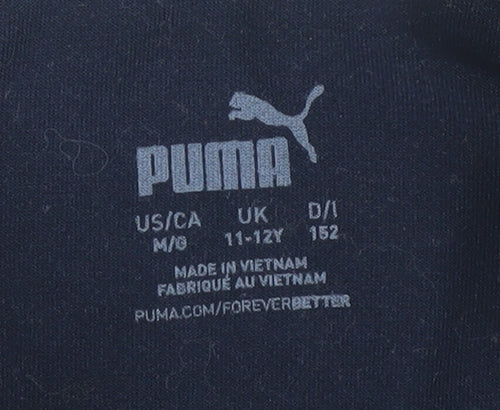 Puma Boys Blue 1/4 Zip Sweatshirt 11-12 Years