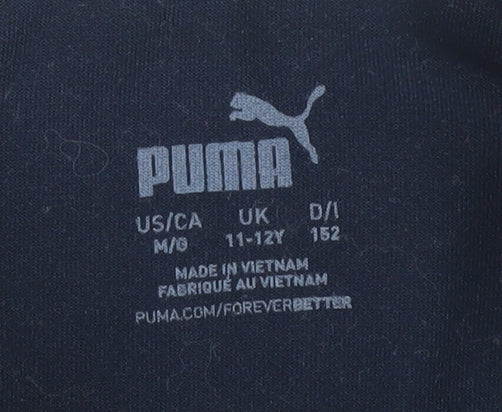 Puma Boys Blue 1/4 Zip Sweatshirt 11-12 Years