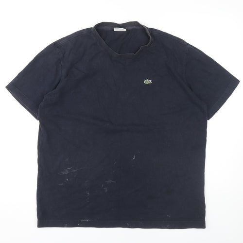 Lacoste Men's Black Cotton Logo T-Shirt M