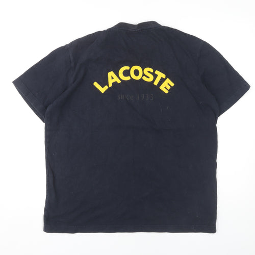 Lacoste Men's Black Cotton Logo T-Shirt M