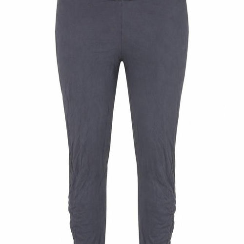 Domyos Women's Grey Ankle Leggings Size 12 Elastic Waist