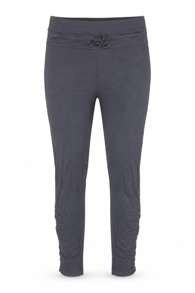 Domyos Women's Grey Ankle Leggings Size 12 Elastic Waist