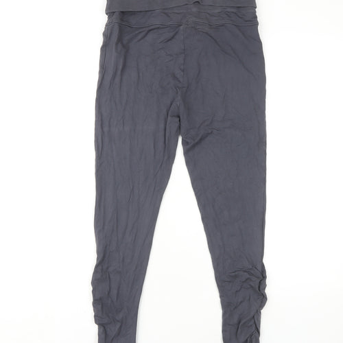 Domyos Women's Grey Ankle Leggings Size 12 Elastic Waist