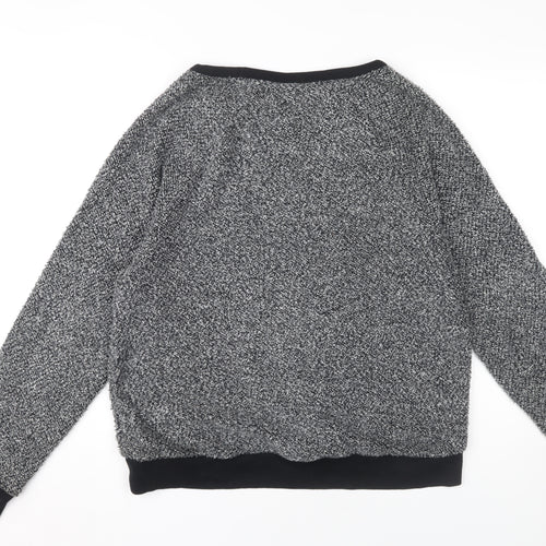 Topshop Women's Black Pullover Sweatshirt Size 14