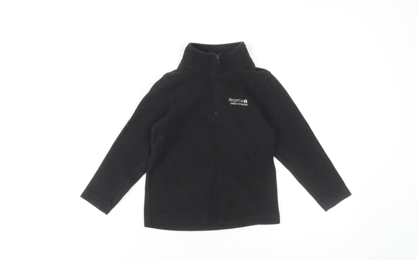Regatta Boys Black Fleece Sweatshirt 5-6Y Outdoor Warm