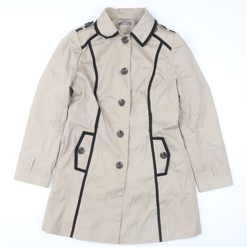 South Women's Beige Trench Coat Size 12 - Casual Wear