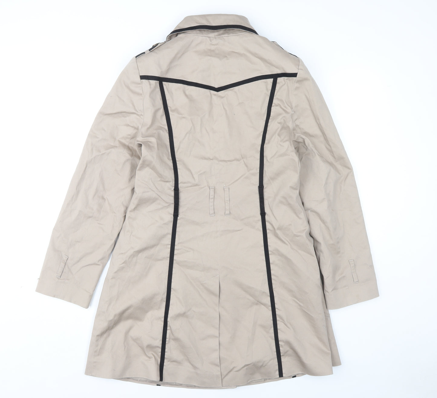 South Women's Beige Trench Coat Size 12 - Casual Wear