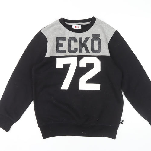 Ecko Unltd Boys Black Pullover Sweatshirt 12-13 Years