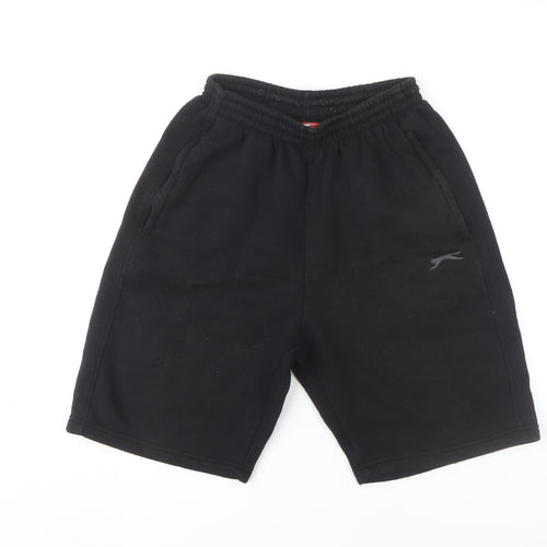 Slazenger Men's Black Shorts S, Fleece, Casual Comfort