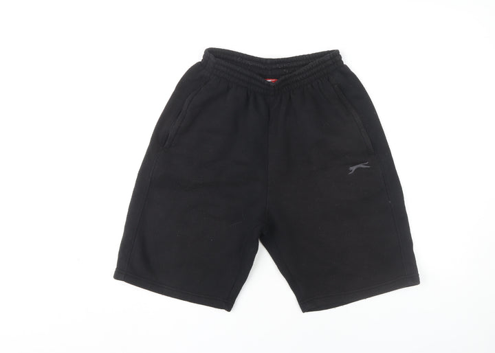Slazenger Men's Black Shorts S, Fleece, Casual Comfort
