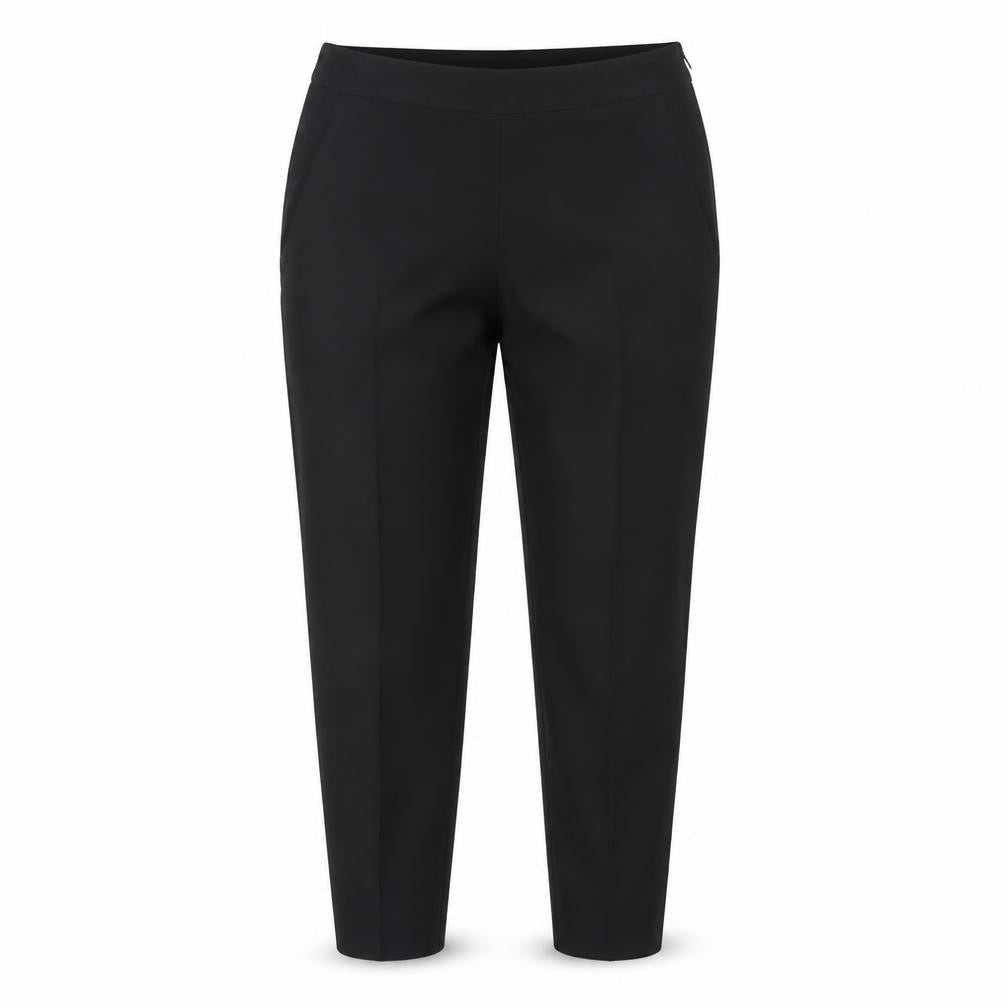 Front view of The White Company Women's Black Wool Trousers, size 10