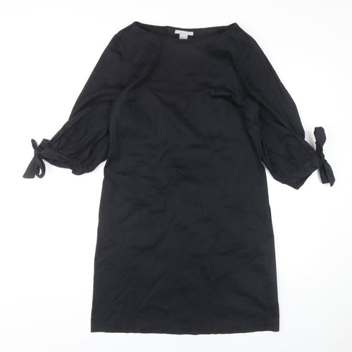 H&M Women's Black Sheath Dress, Size 8, Elegant & Versatile