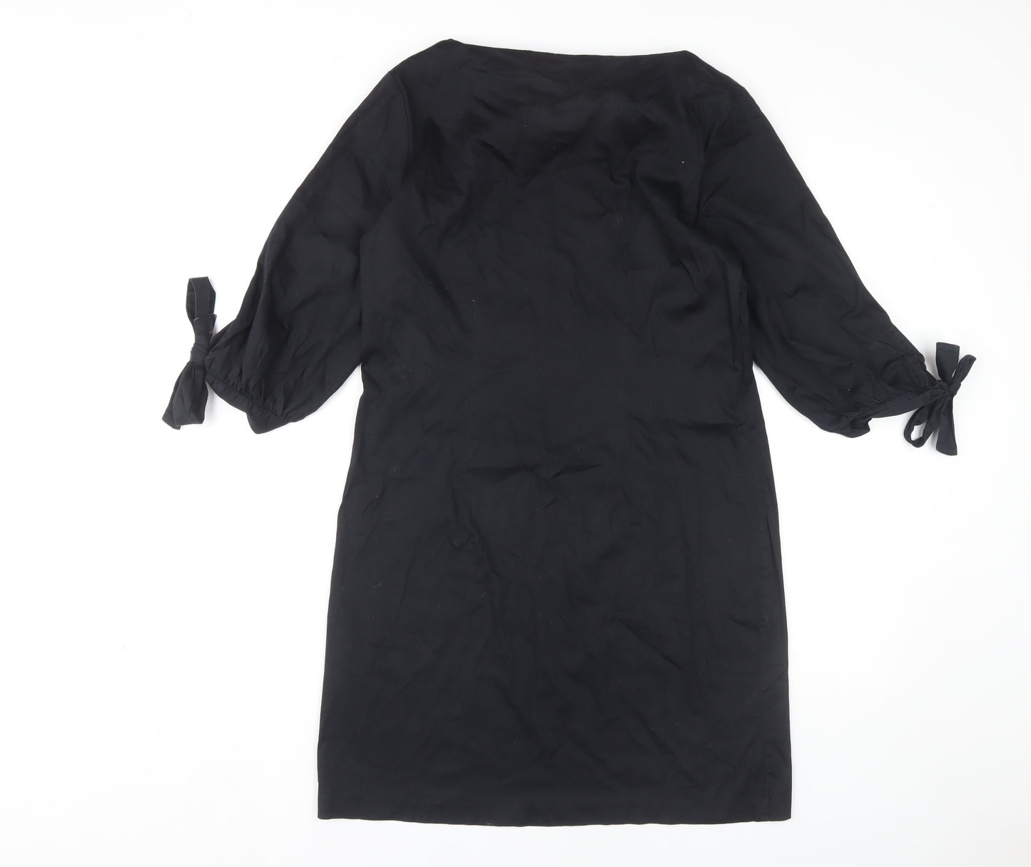 H&M Women's Black Sheath Dress, Size 8, Elegant & Versatile