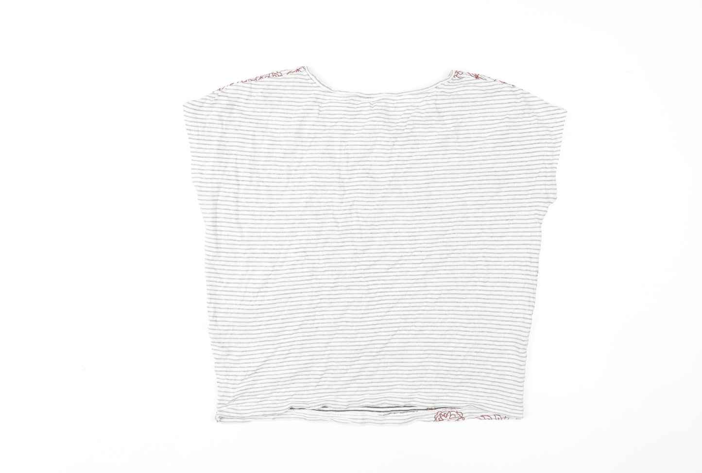 White Stuff Women's Multicoloured Stripe T-Shirt L