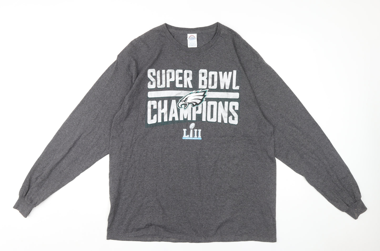 Delta Pro Weight Men's Grey XL Eagles Long Sleeve T-Shirt