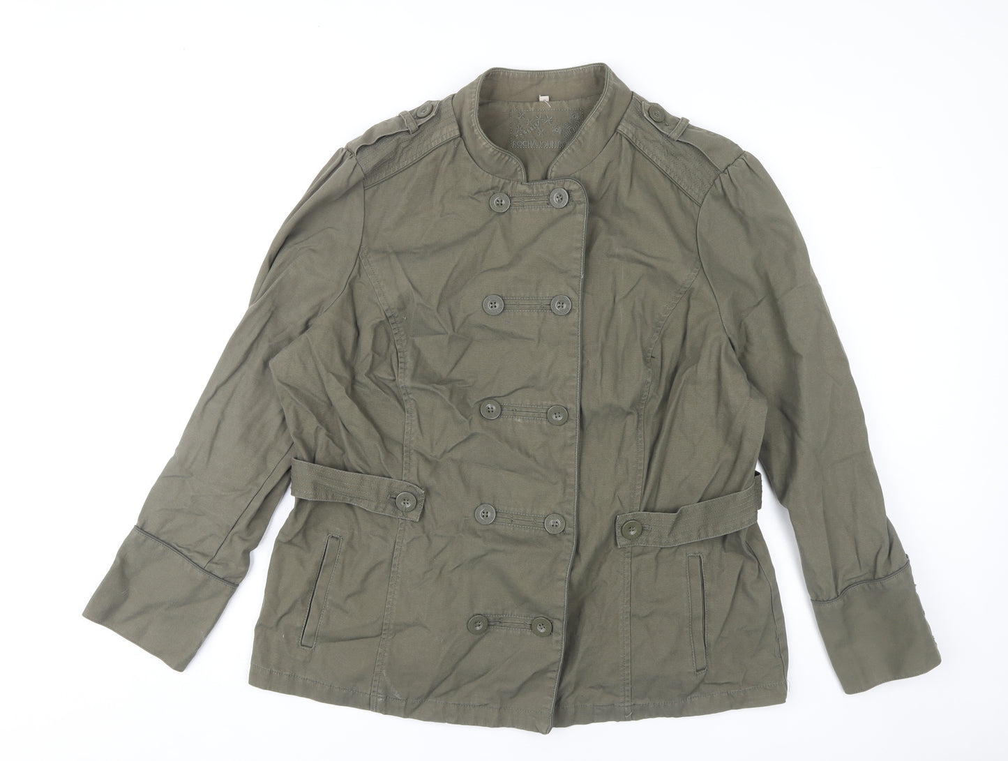 Rocha John Rocha Women’s Green Military Jacket Size 22