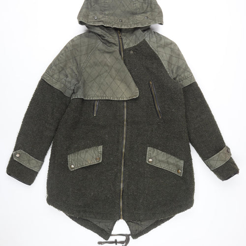 Label Lab Women's Green Parka Jacket Size 10
