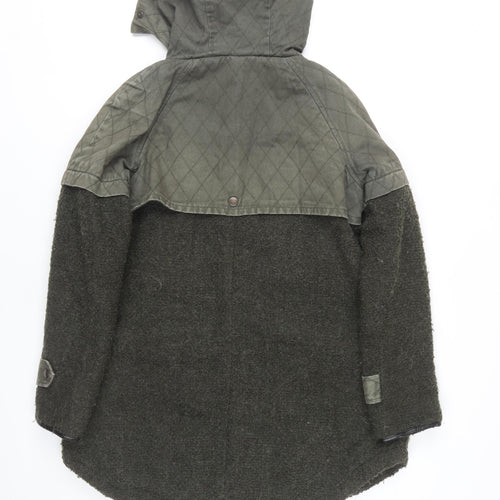 Label Lab Women's Green Parka Jacket Size 10
