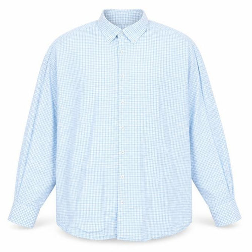 Marks and Spencer Men's Blue Check XL Dress Shirt