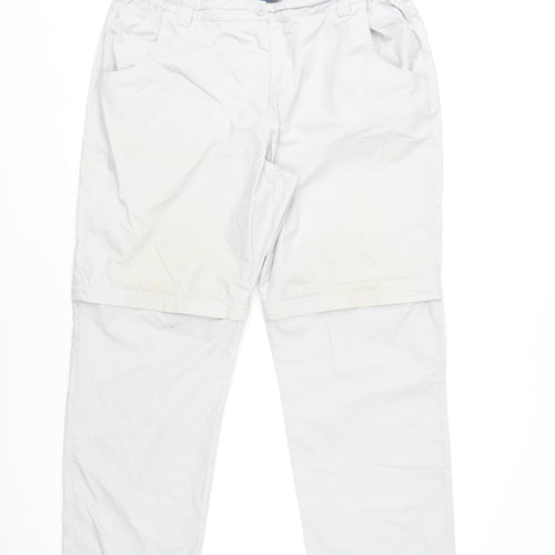 Mountain Warehouse Women's Ivory Cargo Trousers Size 16