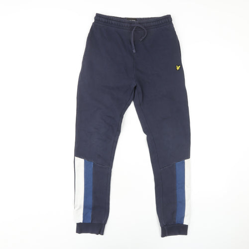 Lyle & Scott Boys Navy Joggers 10-11 Years Colourblock