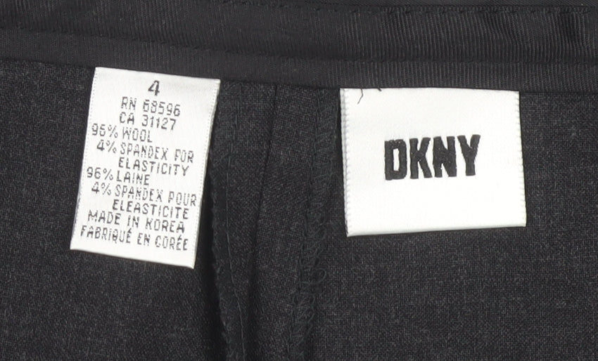 DKNY Women's Black Pencil Skirt Size 4 Wool Workwear