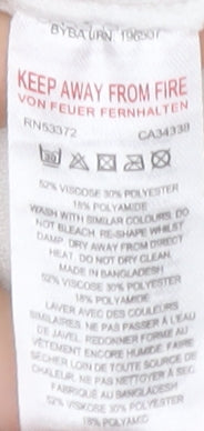 French Connection Women's Ivory Knit Sweatshirt L