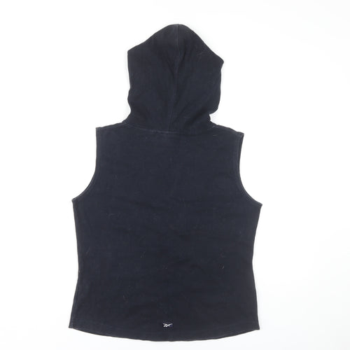 Reebok Women's Black Vest Hoodie Size 10
