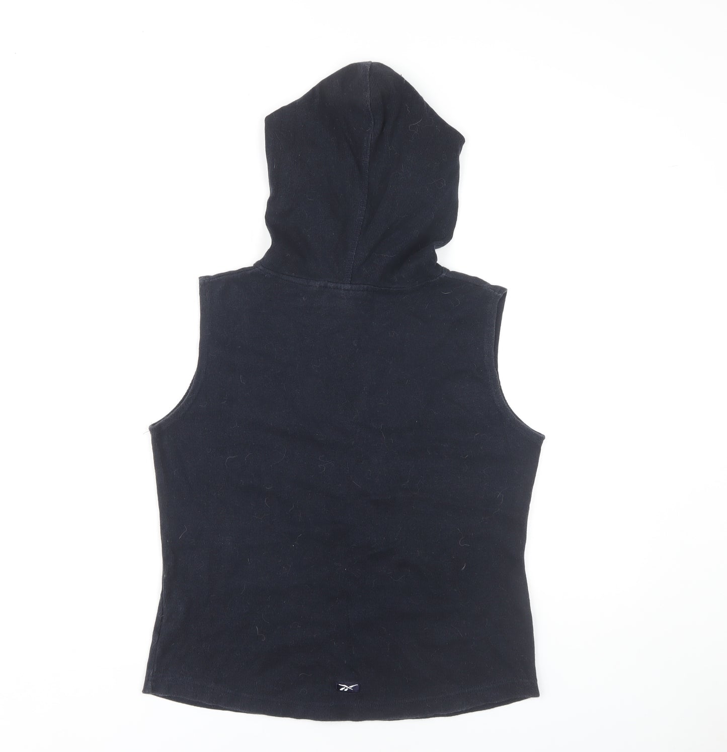 Reebok Women's Black Vest Hoodie Size 10