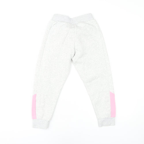 Adidas Girls Grey Jogger Trousers Size 5-6 Years
