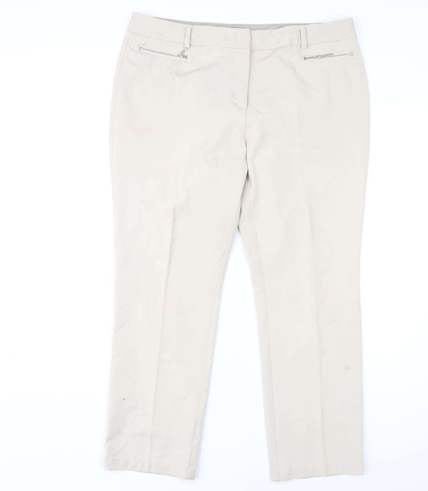 Marks and Spencer Women's Beige Dress Trousers Size 16