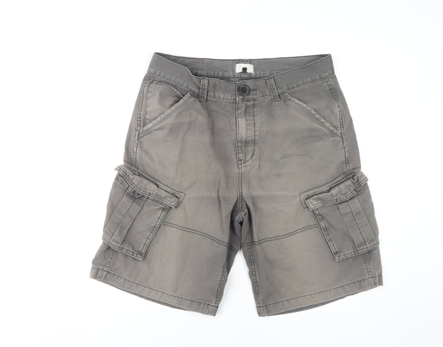 Firetrap Men's Grey Cargo Shorts - M, Regular Fit