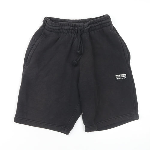 Adidas Unisex Black XS Sweat Shorts, Casual Comfy Fit