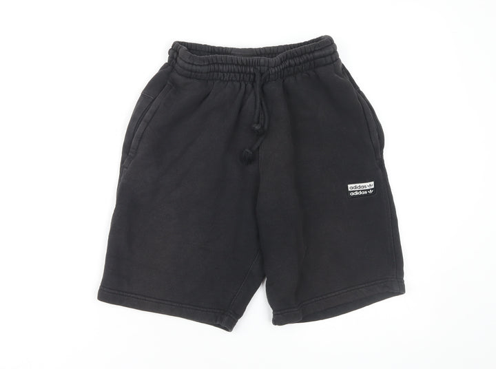 Adidas Unisex Black XS Sweat Shorts, Casual Comfy Fit